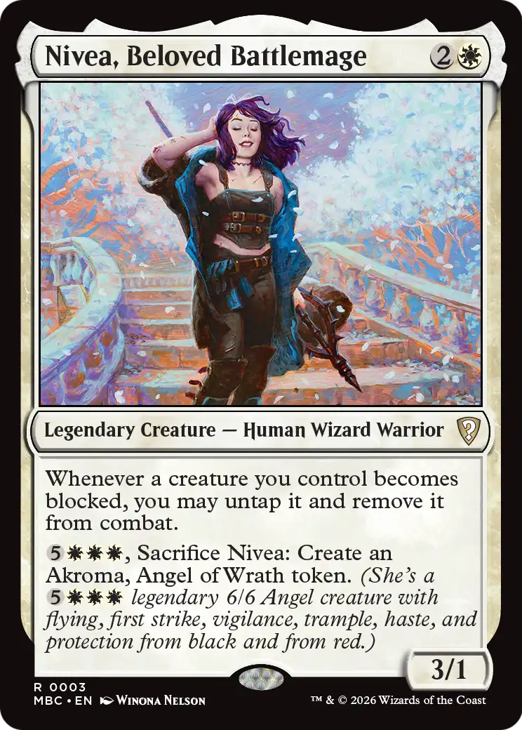 Nivea, Beloved Battlemage [Mystery Booster: Commander Edition] | Cards and Coasters CA