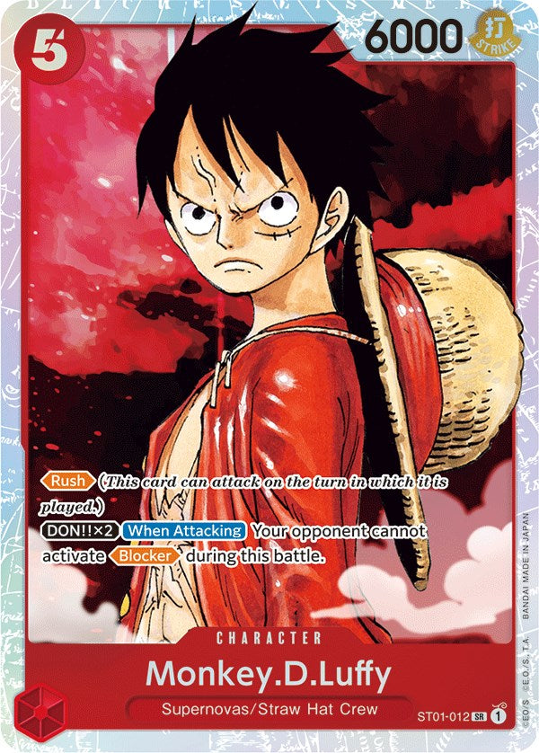 Monkey.D.Luffy (012) [Starter Deck: Straw Hat Crew] | Cards and Coasters CA