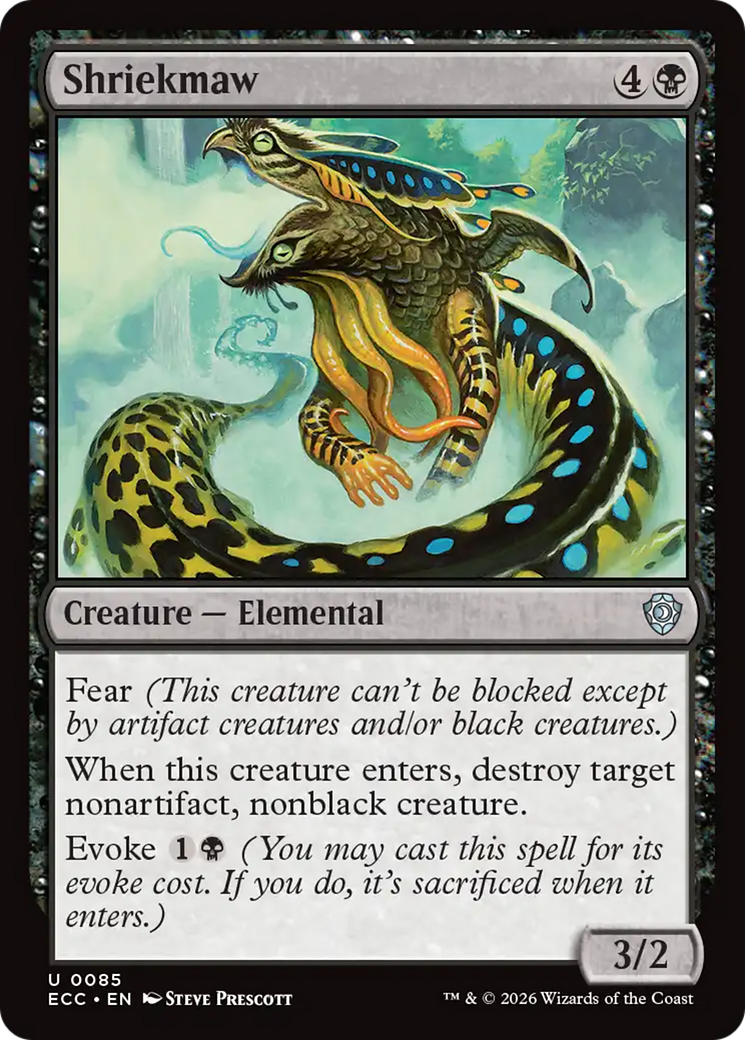 Shriekmaw [Lorwyn Eclipsed Commander] | Cards and Coasters CA