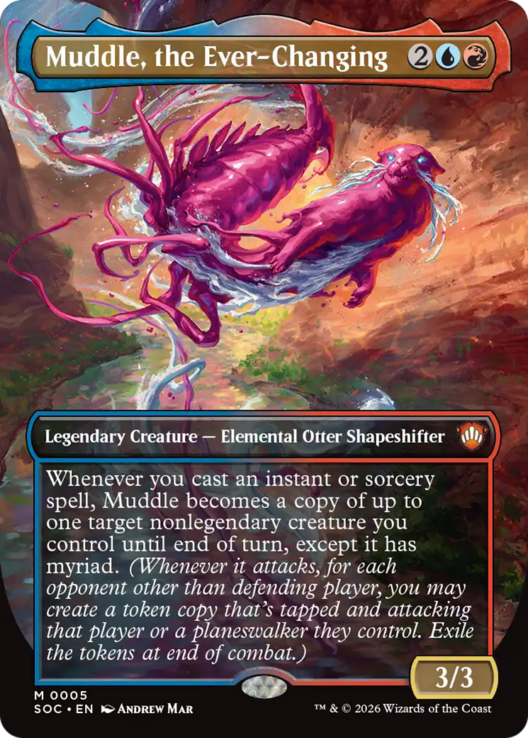 Muddle, the Ever-Changing (Borderless) [Secrets of Strixhaven Commander] | Cards and Coasters CA