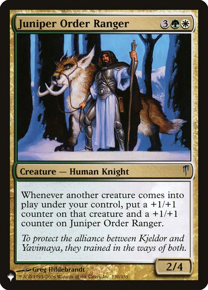 Juniper Order Ranger [The List] | Cards and Coasters CA