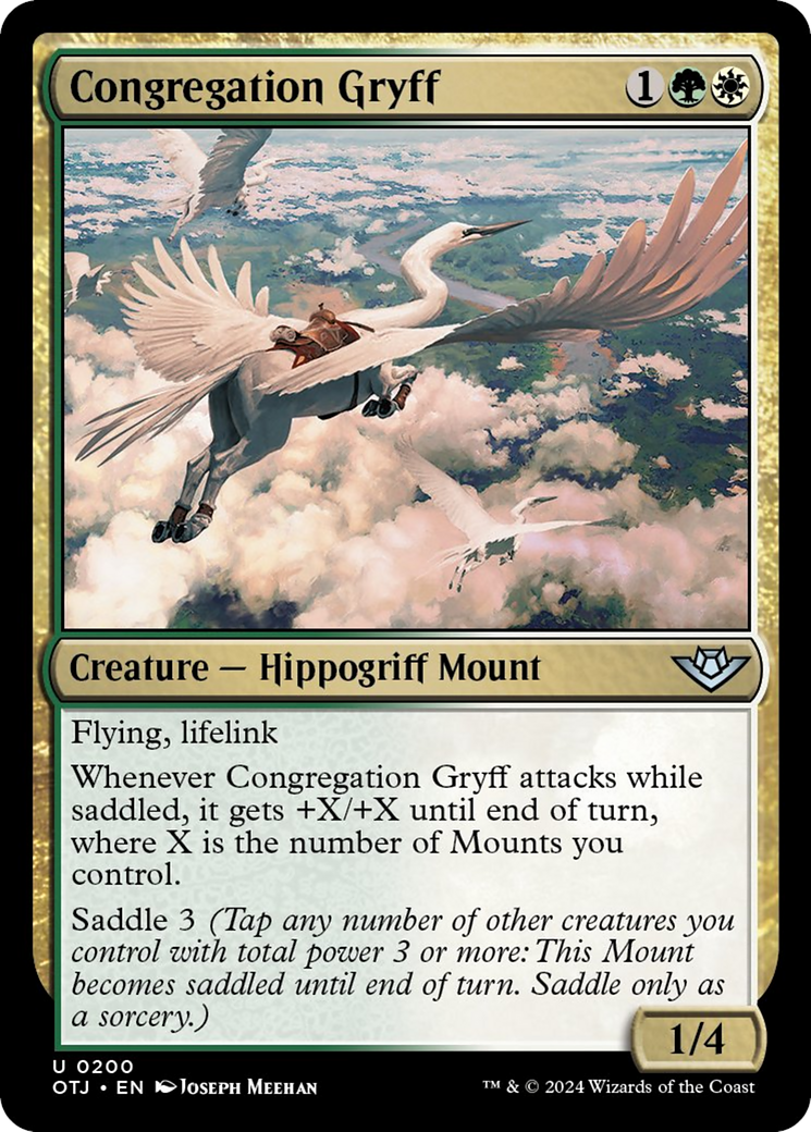 Congregation Gryff [Outlaws of Thunder Junction] | Cards and Coasters CA