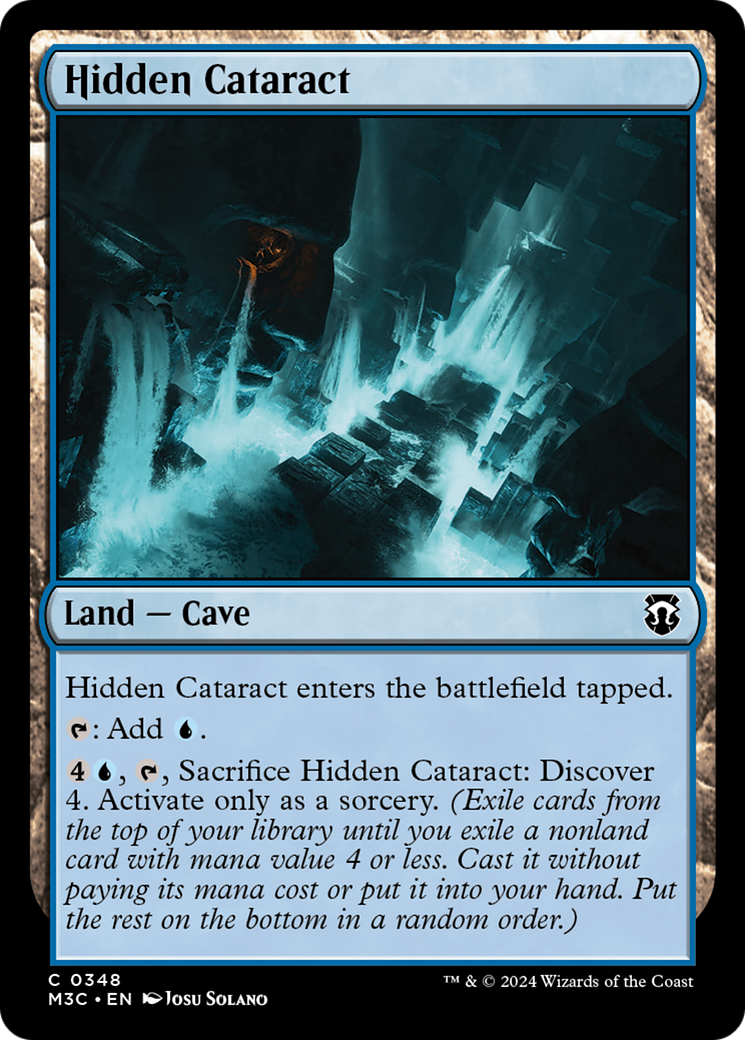 Hidden Cataract (Ripple Foil) [Modern Horizons 3 Commander] | Cards and Coasters CA