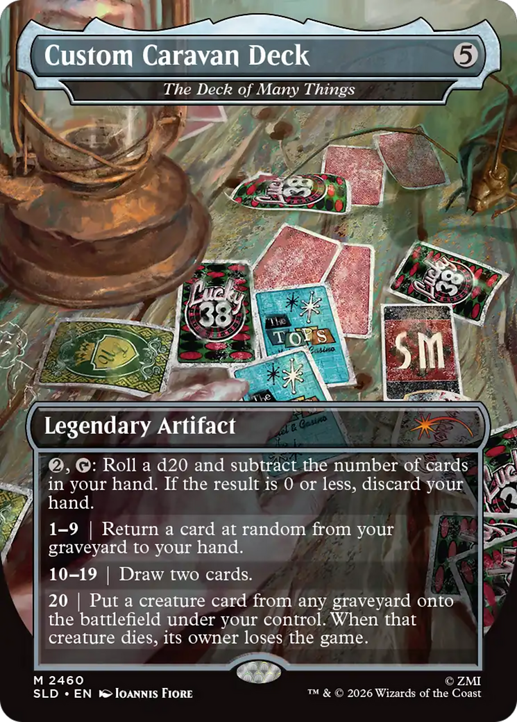 Custom Caravan Deck - The Deck of Many Things [Secret Lair Drop Series] | Cards and Coasters CA