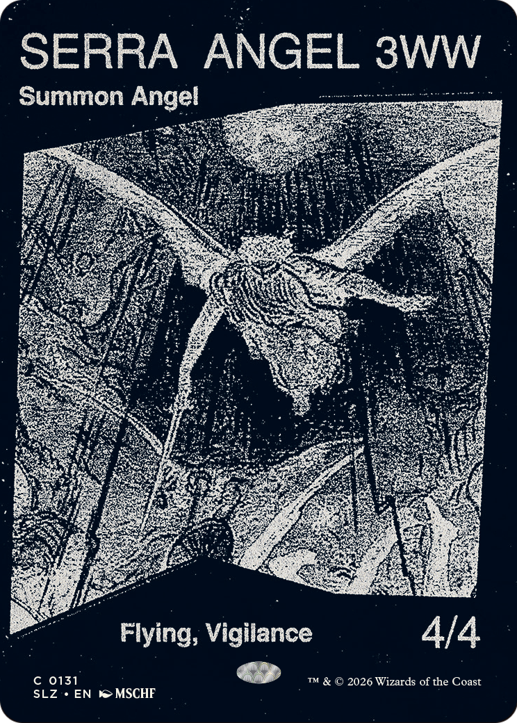 Serra Angel (0131) [Secret Lair x MSCHF: The Zeta Set] | Cards and Coasters CA