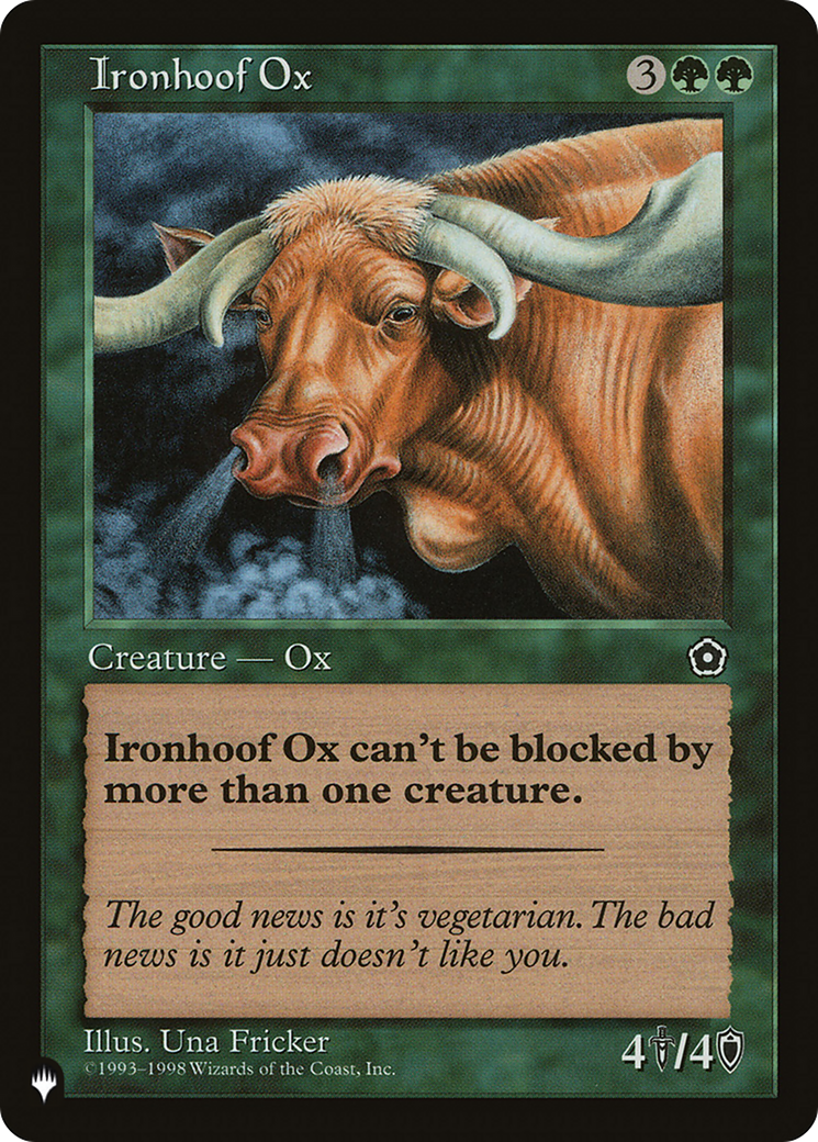 Ironhoof Ox [The List Reprints] | Cards and Coasters CA