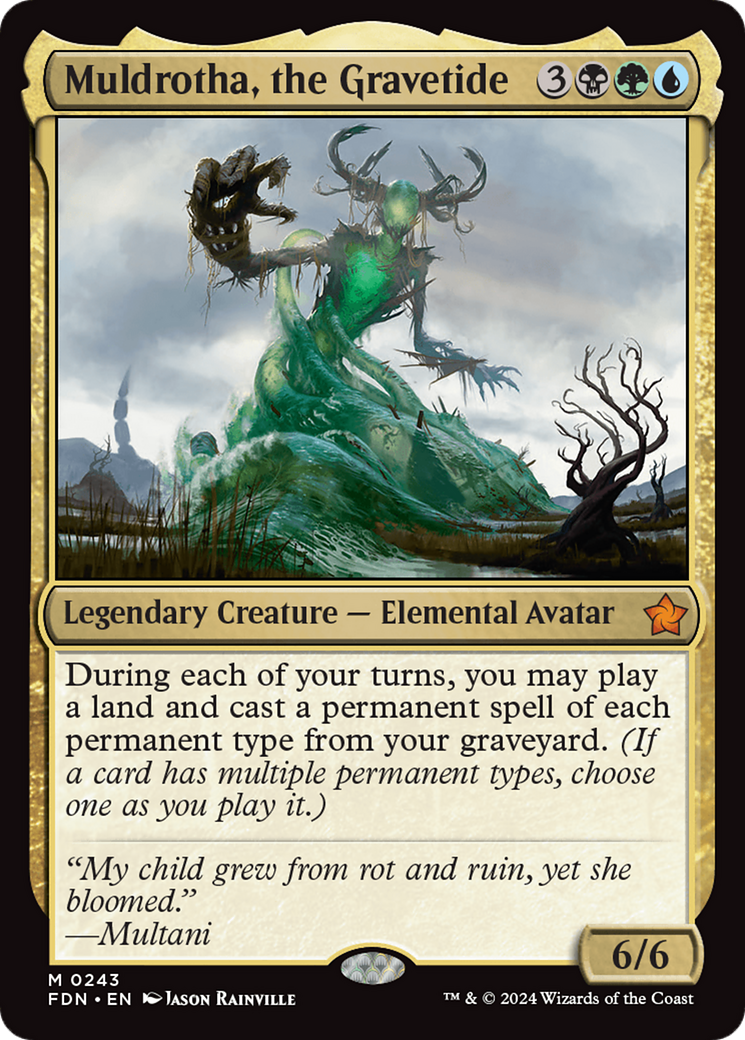 Muldrotha, the Gravetide [Foundations] | Cards and Coasters CA