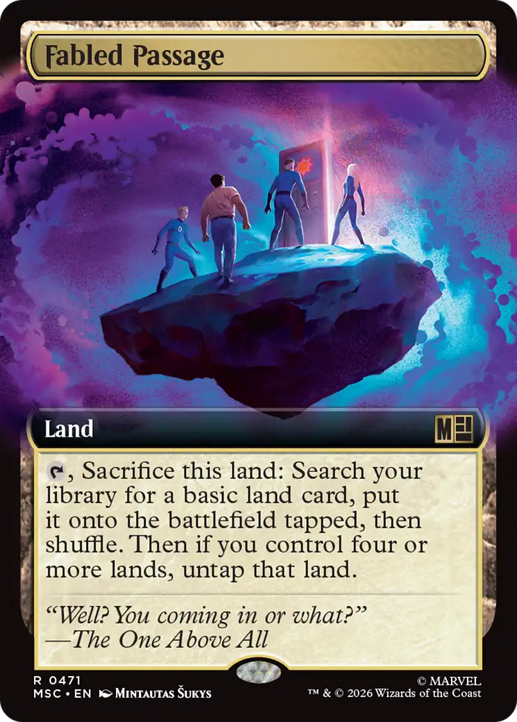 Fabled Passage (Extended Art) [Marvel Super Heroes Commander] | Cards and Coasters CA