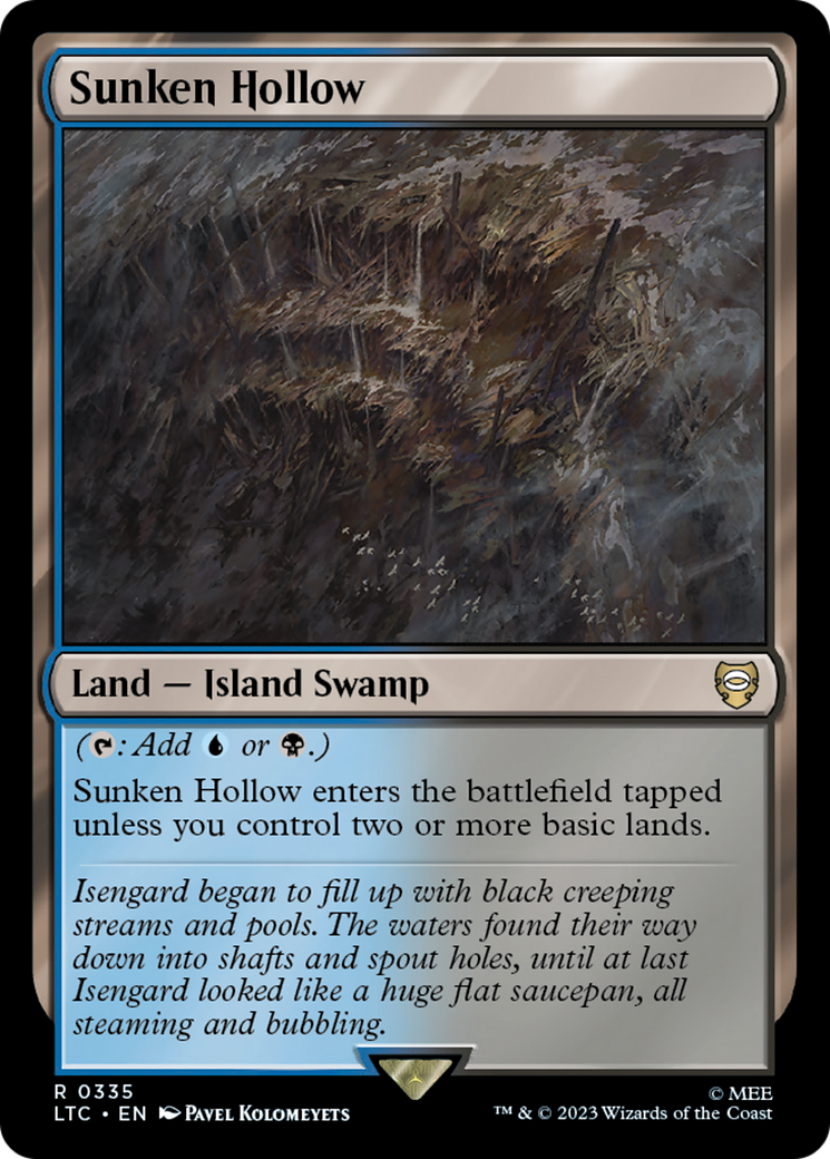 Sunken Hollow [The Lord of the Rings: Tales of Middle-Earth Commander] | Cards and Coasters CA