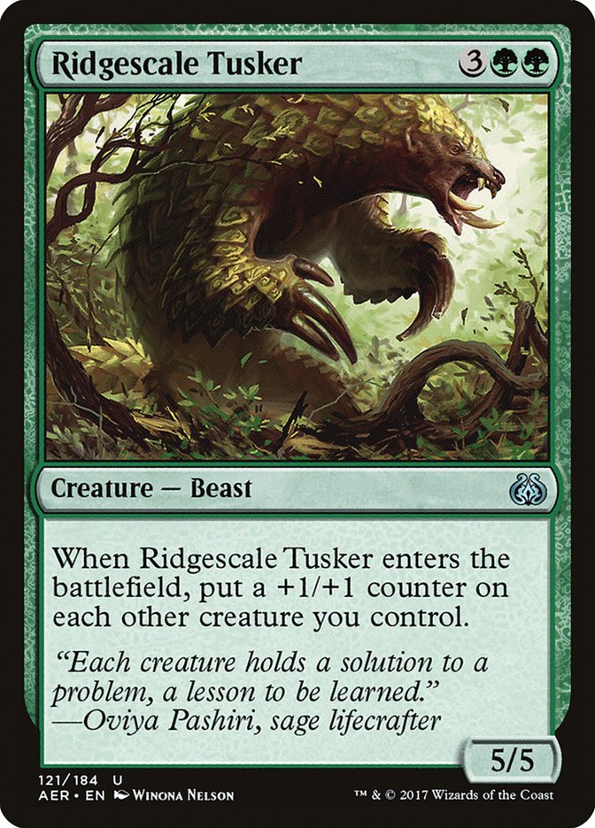 Ridgescale Tusker [Aether Revolt] | Cards and Coasters CA