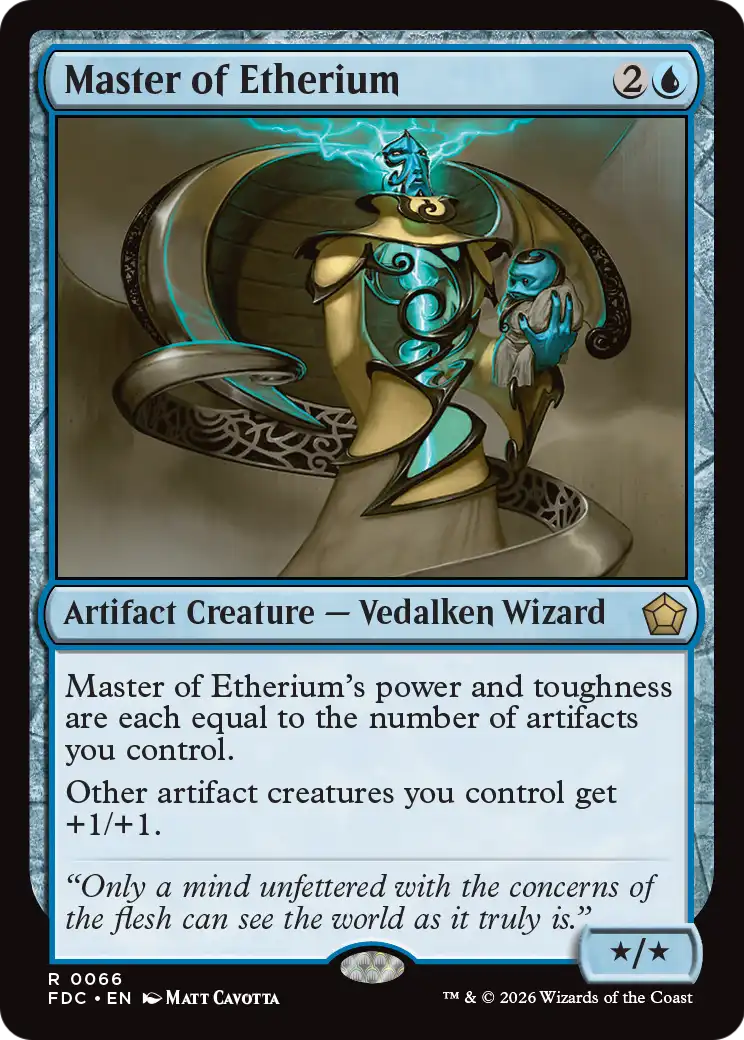Master of Etherium [Foundations Commander] | Cards and Coasters CA