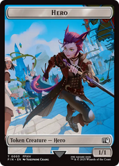 Hero (0003) // Hero (0009) Double-Sided Token [FINAL FANTASY Tokens] | Cards and Coasters CA