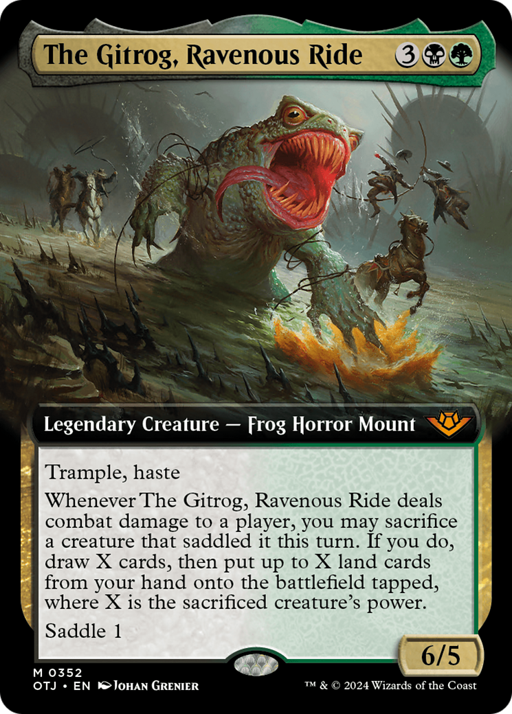 The Gitrog, Ravenous Ride (Extended Art) [Outlaws of Thunder Junction] | Cards and Coasters CA