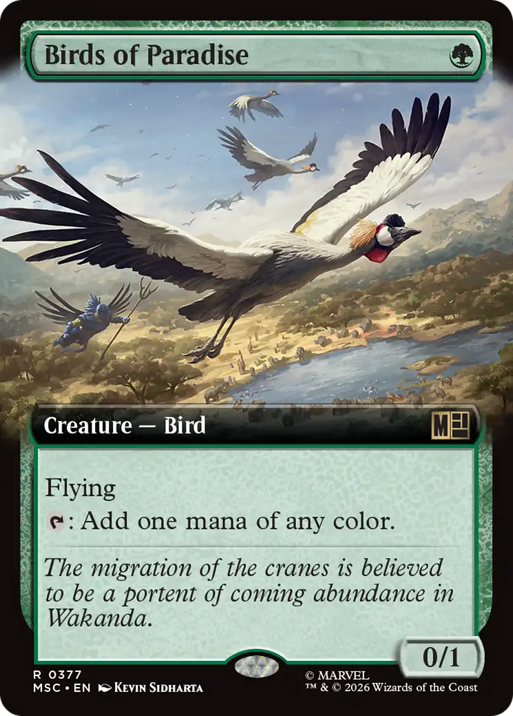 Birds of Paradise (Extended Art) [Marvel Super Heroes Commander] | Cards and Coasters CA