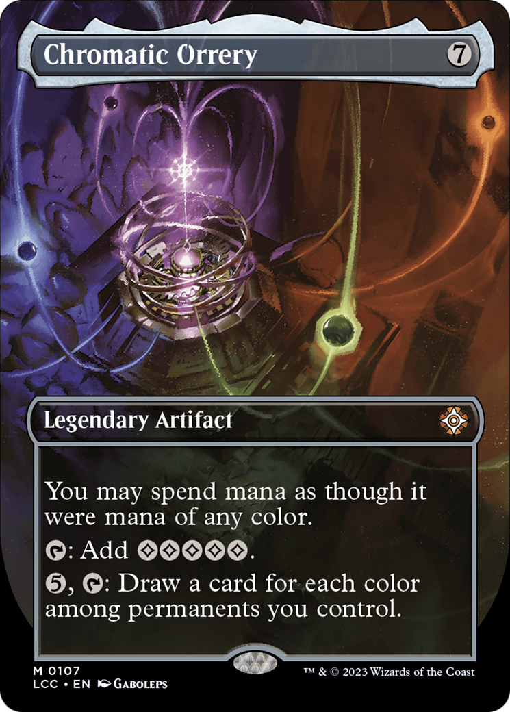 Chromatic Orrery (Borderless) [The Lost Caverns of Ixalan Commander] | Cards and Coasters CA