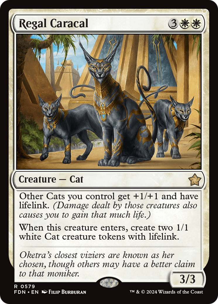 Regal Caracal [Foundations] | Cards and Coasters CA