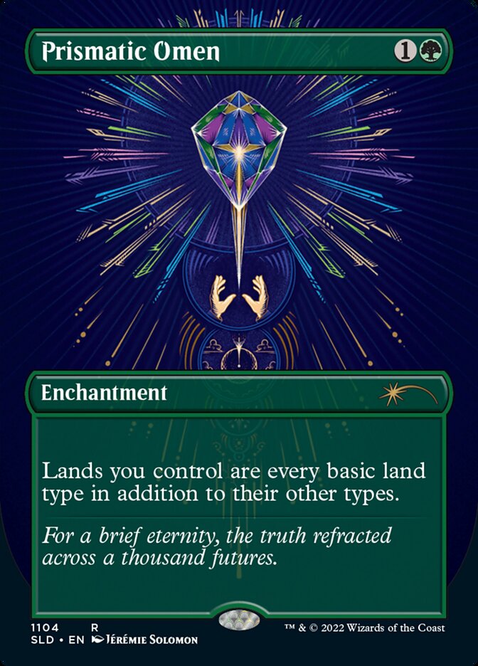 Prismatic Omen (Borderless) [Secret Lair Drop Series] | Cards and Coasters CA