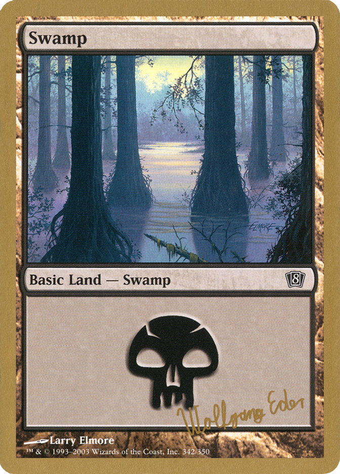 Swamp (344) (we342) [World Championship Decks 2003] | Cards and Coasters CA