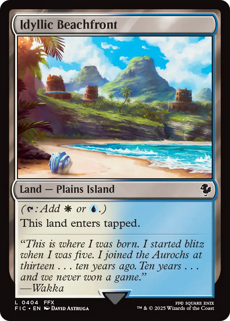 Idyllic Beachfront [FINAL FANTASY Commander] | Cards and Coasters CA