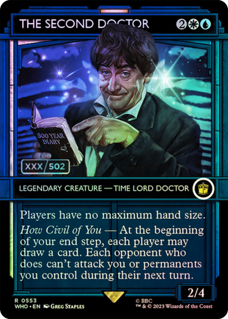 The Second Doctor (Serial Numbered) [Doctor Who] | Cards and Coasters CA
