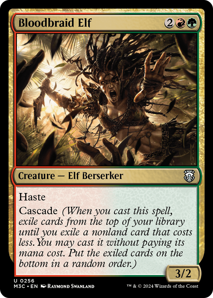 Bloodbraid Elf (Ripple Foil) [Modern Horizons 3 Commander] | Cards and Coasters CA