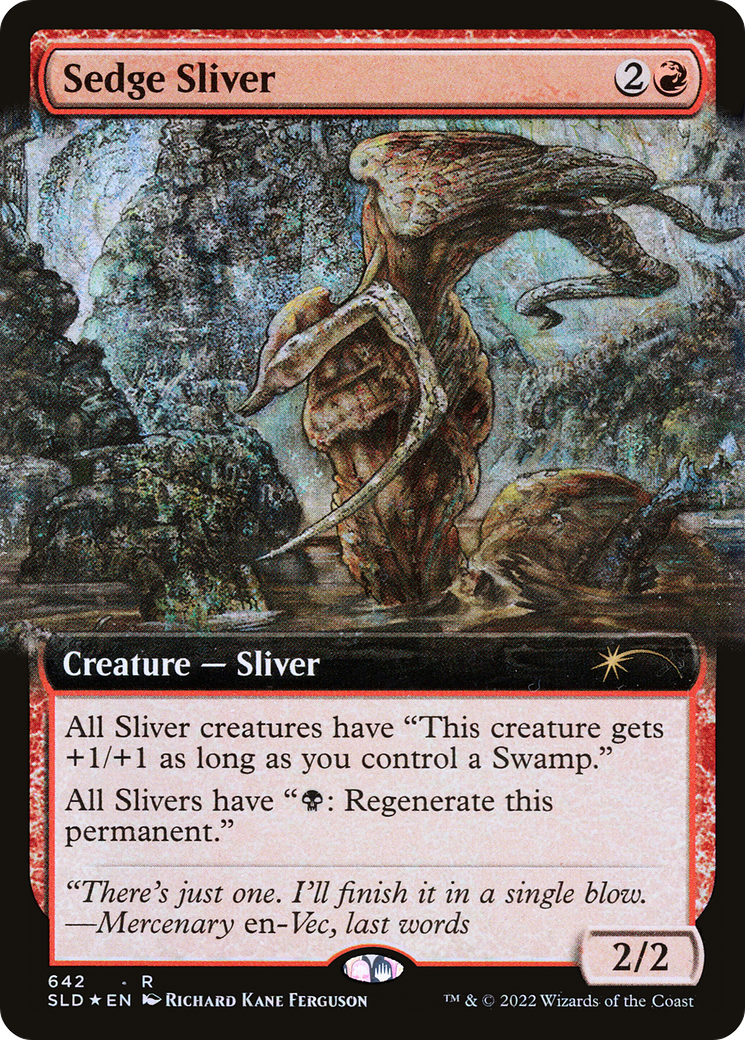 Sedge Sliver (Extended Art) [Secret Lair Drop Promos] | Cards and Coasters CA