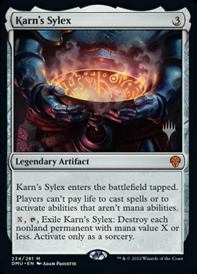 Karn's Sylex (Promo Pack) [Dominaria United Promos] | Cards and Coasters CA