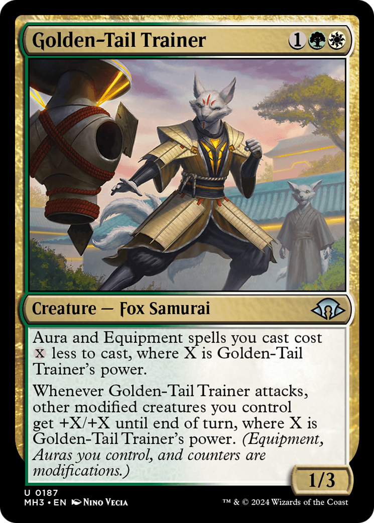 Golden-Tail Trainer [Modern Horizons 3] | Cards and Coasters CA