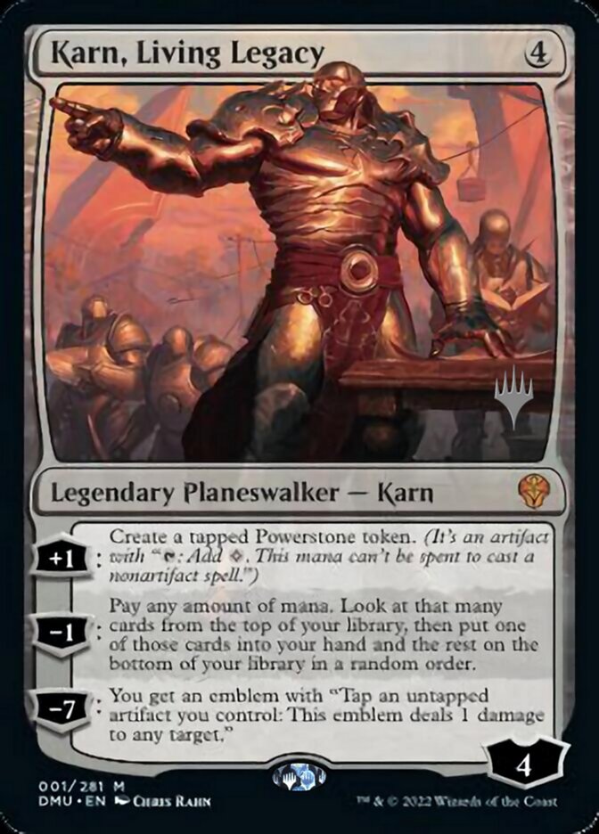 Karn, Living Legacy (Promo Pack) [Dominaria United Promos] | Cards and Coasters CA