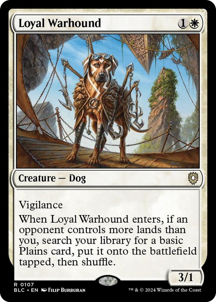 Loyal Warhound [Bloomburrow Commander] | Cards and Coasters CA