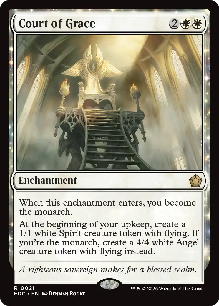 Court of Grace [Foundations Commander] | Cards and Coasters CA