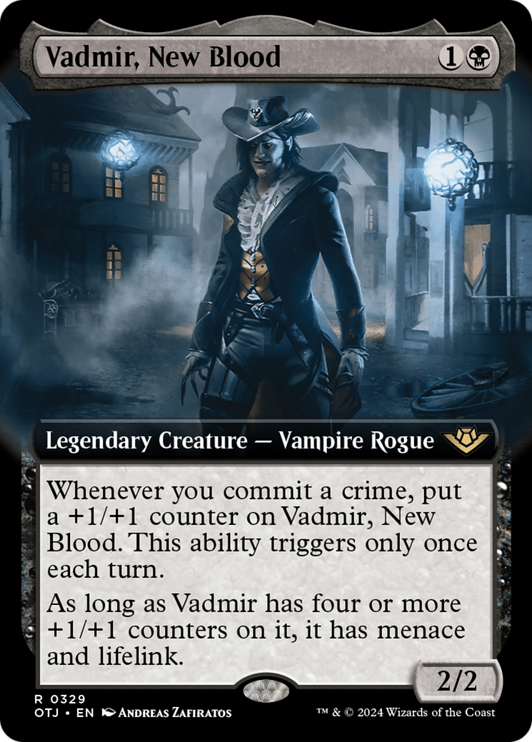 Vadmir, New Blood (Extended Art) [Outlaws of Thunder Junction] | Cards and Coasters CA