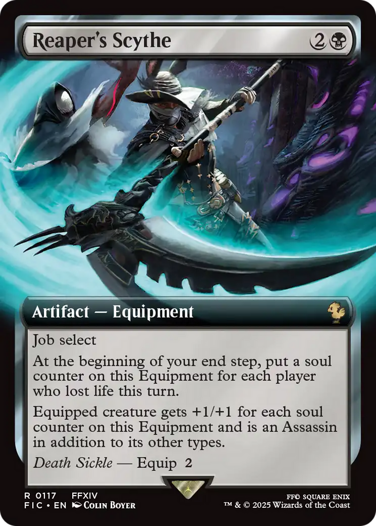 Reaper's Scythe (Extended Art) [FINAL FANTASY Commander] | Cards and Coasters CA