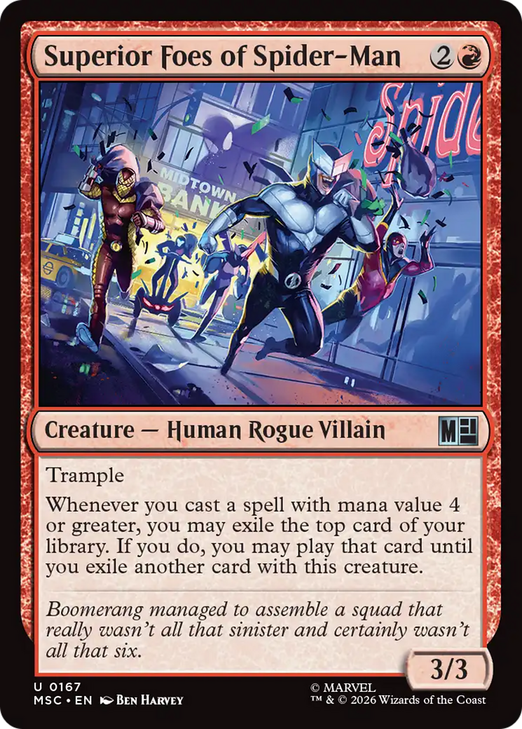 Superior Foes of Spider-Man [Marvel Super Heroes Commander] | Cards and Coasters CA