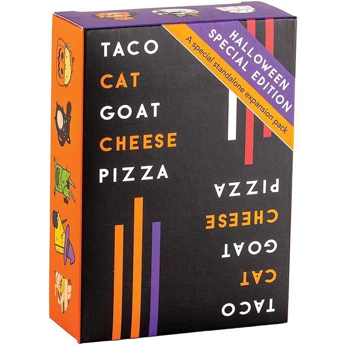 Taco Cat Goat Cheese Pizza Halloween Edition | Cards and Coasters CA