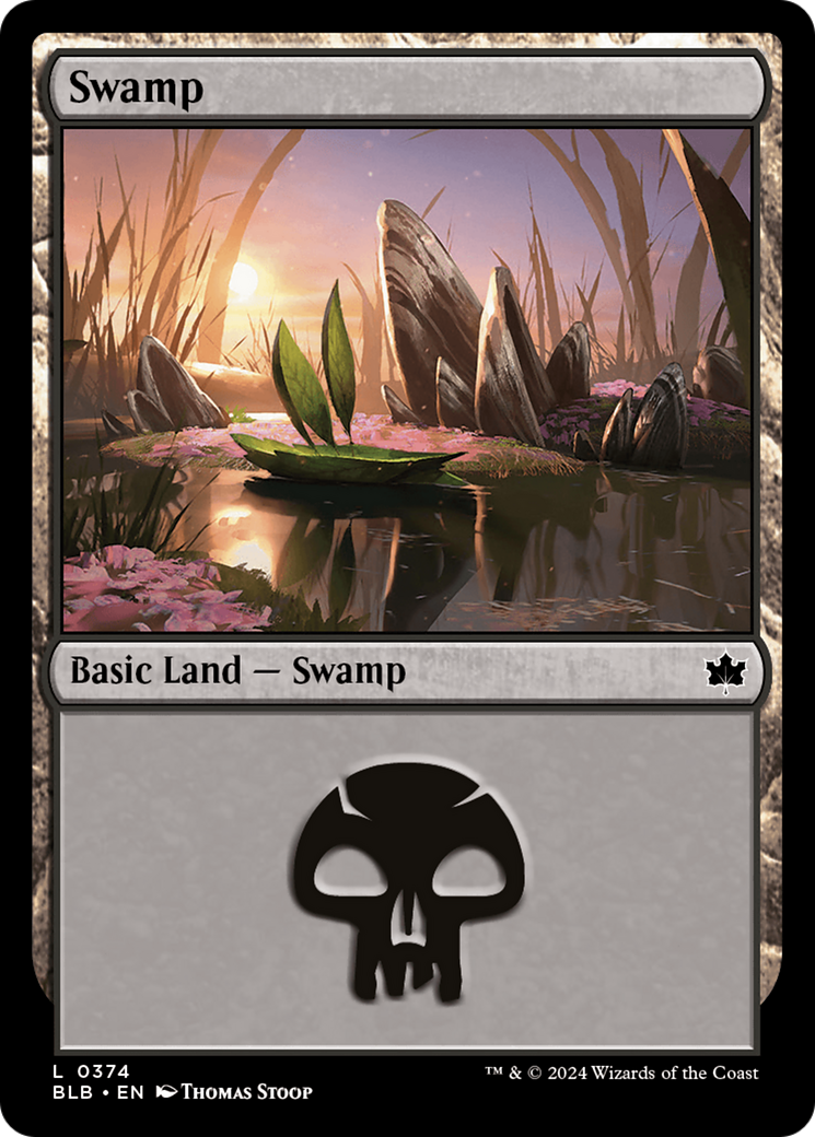 Swamp (0374) [Bloomburrow] | Cards and Coasters CA