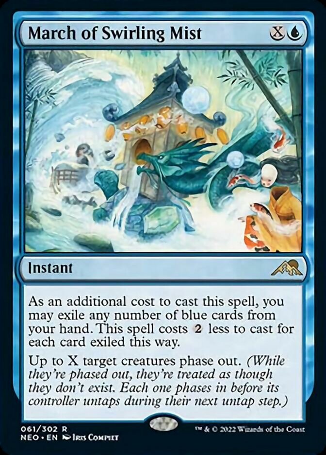 March of Swirling Mist [Kamigawa: Neon Dynasty] | Cards and Coasters CA