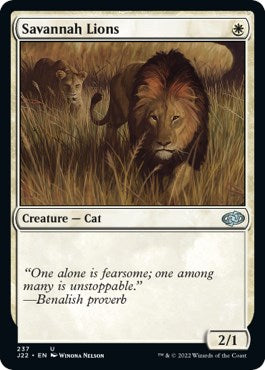Savannah Lions [Jumpstart 2022] | Cards and Coasters CA