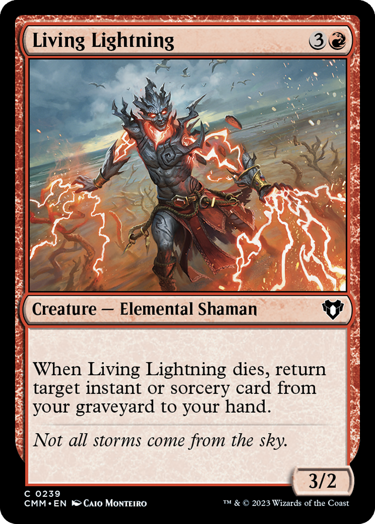 Living Lightning [Commander Masters] | Cards and Coasters CA