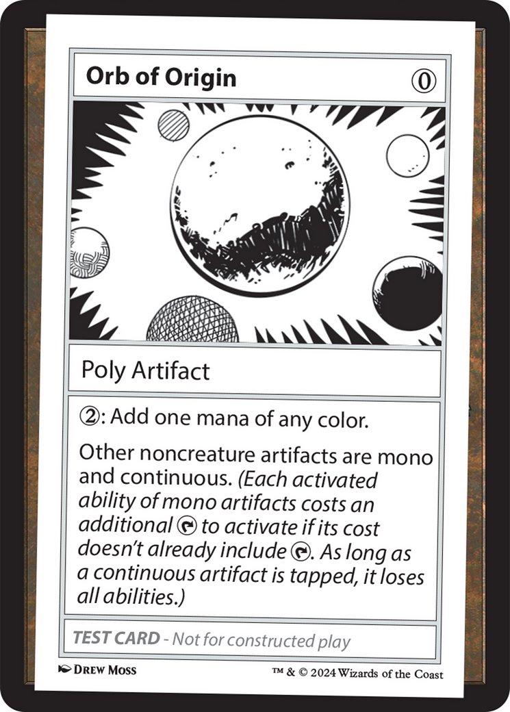 Orb of Origin [Mystery Booster 2 Playtest Cards] | Cards and Coasters CA