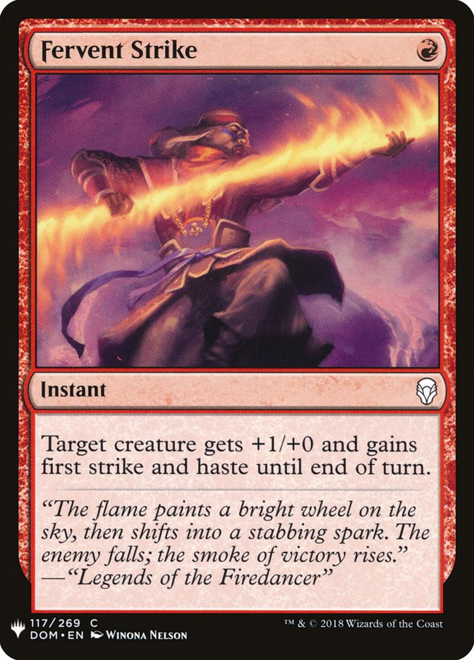 Fervent Strike [Mystery Booster] | Cards and Coasters CA