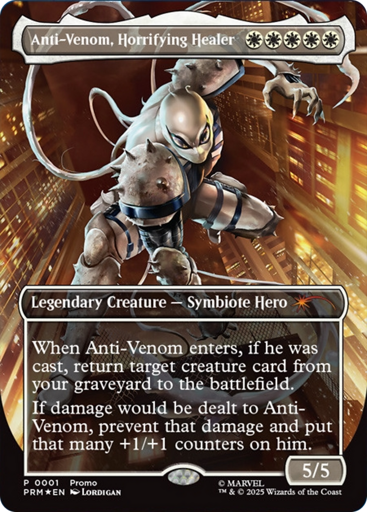 Anti-Venom, Horrifying Healer (Borderless) [Media Promos] | Cards and Coasters CA