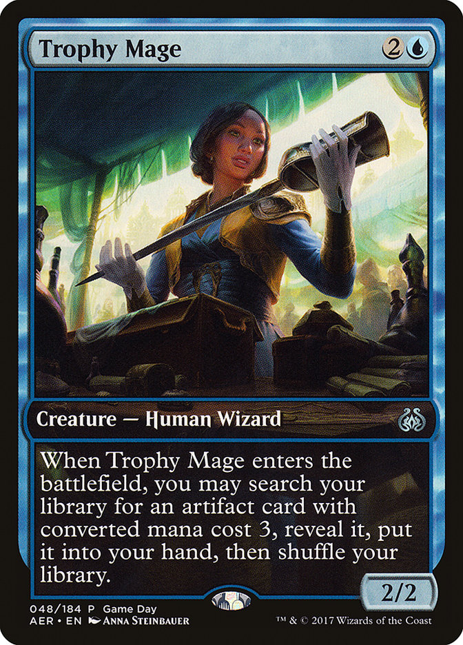 Trophy Mage (Game Day) [Aether Revolt Promos] | Cards and Coasters CA