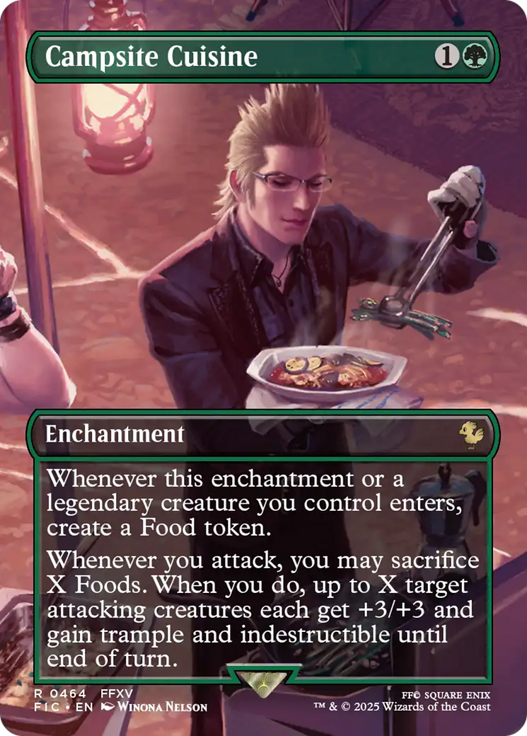 Campsite Cuisine (Borderless) [FINAL FANTASY Commander] | Cards and Coasters CA