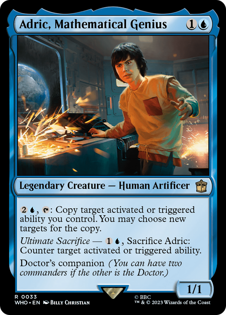 Adric, Mathematical Genius [Doctor Who] | Cards and Coasters CA