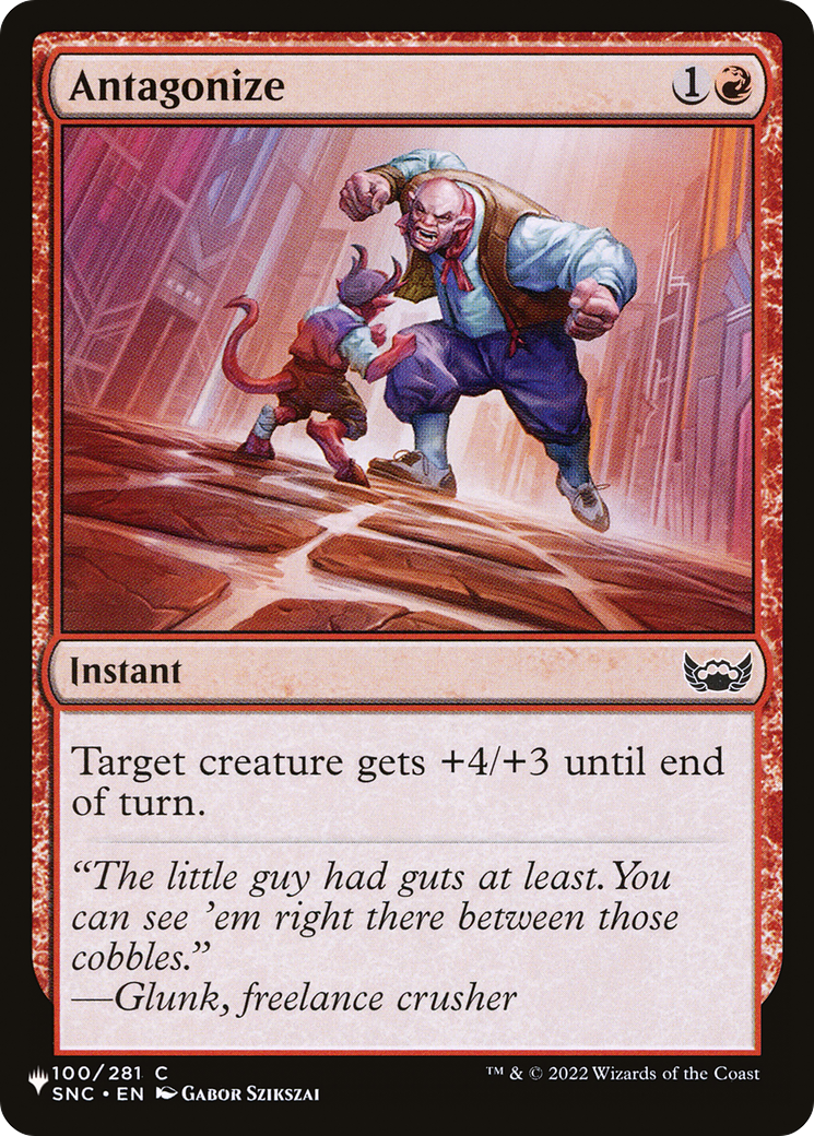 Antagonize [The List] | Cards and Coasters CA