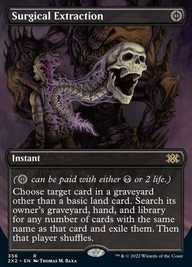 Surgical Extraction (Borderless Alternate Art) [Double Masters 2022] | Cards and Coasters CA