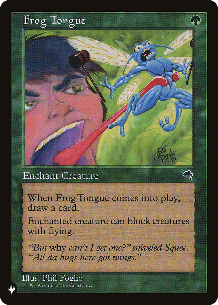 Frog Tongue [The List Reprints] | Cards and Coasters CA