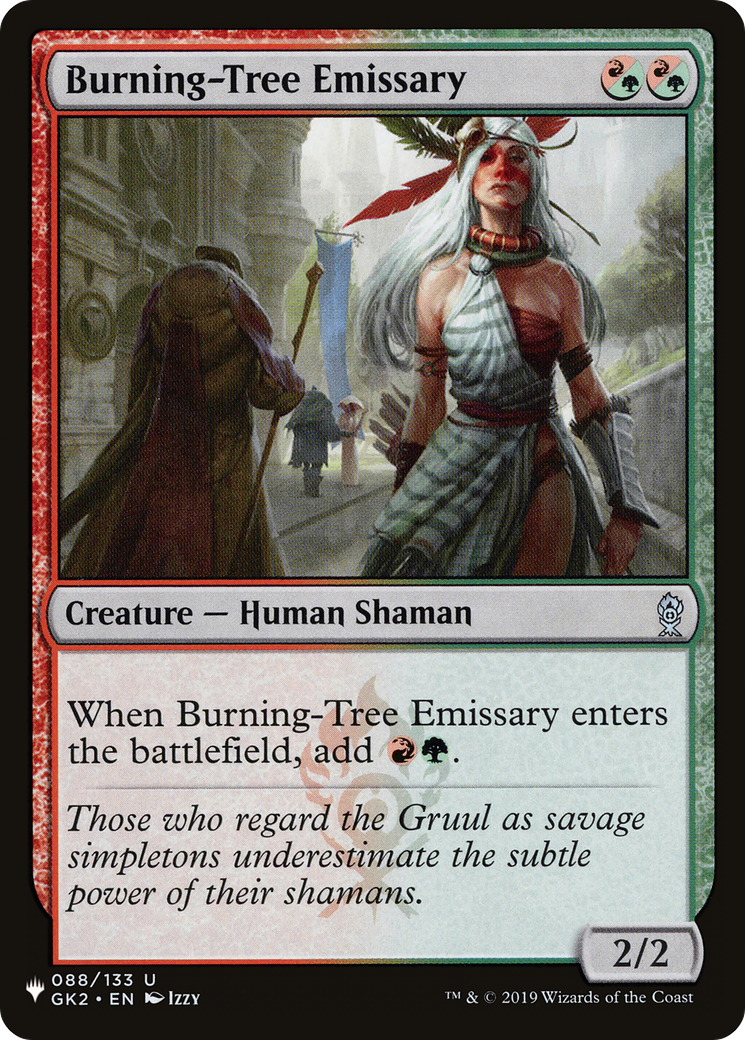 Burning-Tree Emissary [The List Reprints] | Cards and Coasters CA