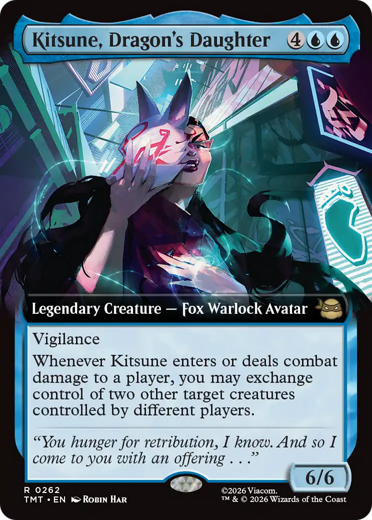 Kitsune, Dragon's Daughter (Extended Art) [Teenage Mutant Ninja Turtles] | Cards and Coasters CA